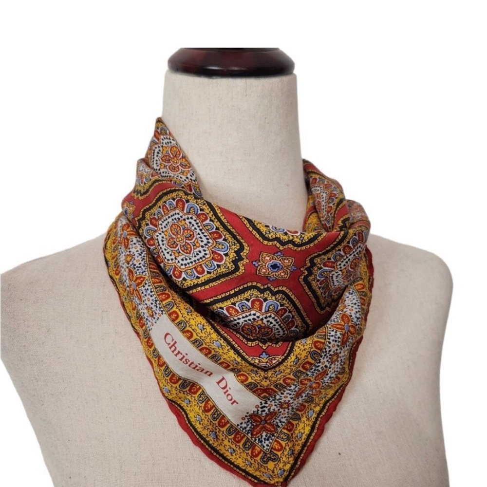Christian Dior Silk Scarf Vintage Women’s